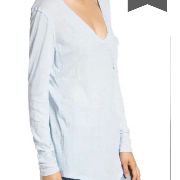 Free People We The Free Betty Long Sleeve  IN SKY - Picture 3 of 6